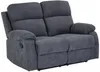 Vente-unique - Relaxsofa 2-Sitzer - Stoff - Anthrazit - TOLZANO Bild 5