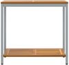 vidaXL Tisch für Outdoor mit Regal Natürlich und Grau 80 x 35 x 75 cm 4010608 Bild 5
