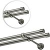 MDEKOR Gardinenstange Vorhangstange 19mm, 2-läufig, kürzbar, 2-läufig Wandmontage, 120 cm Antik Stahl Bild 4