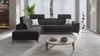 Sofanella Ecksofa AMARO Sofalandschaft Funktionssofa Stoff in Dunkelgrau M: 308 Breite x 108 Tiefe Bild 5