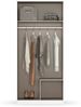 rauch Kleiderschrank, Drehtürenschrank COSTA, 2-türig, 2 Schubkästen, push-to-open, Grau metallic, 91 x 197 x 54 cm Bild 5