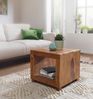 Couchtisch Mumbai 50cm Sheesham Massivholz Dunkelbraun Landhausstil Bild 5