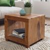 Couchtisch Mumbai 50cm Sheesham Massivholz Dunkelbraun Landhausstil Bild 4