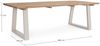 Gartenesstisch Legend aus Teakholz, modernes Design, natur, für 6–8 Personen, 240x100 cm Bild 4