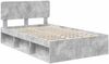 vidaXL Bettrahmen mit Kopfteil Beton 120 x 200 cm Massives Kiefernholz 3412099 Bild 4