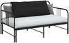 vidaXL Rückenkissen Schwarz 120 x 50 cm Mikrofaserstoff 42014819 Bild 3