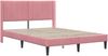 vidaXL Bettrahmen mit Kopfteil Rosa 140 x 190 cm Samt 42027506 Bild 3