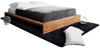 Bett Lubic 3 Sonderlänge 120x220 Kernbuche ohne Kopfteil mit Holzfußgestell Bild 1