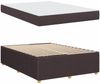 vidaXL Bettrahmen mit Matratze Dunkelbraun 140 x 200 cm Stoff 3398395 Bild 4
