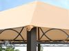 Gartenpavillon 3x4 m wasserdicht PREMIUM Pavillon mit 4 Seitenteilen Gartenzelt ca. 220g/m² Dachplane in taupe Bild 4