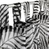 Arsvita Gardine (Black&White) Voile mit Schlaufen 140x245cm Schlaufenvorhang für zu Hause, transparente und moderne Fensterdekoration Bild 2