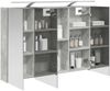 vidaXL Badezimmerspiegelschrank mit Tür Beton Grau 100 x 14,5 x 70 cm 889130 Bild 3