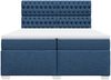 vidaXL Boxspringbett mit Matratze Blau 200x200 cm Stoff 3290608 Bild 4