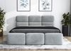 Polsterbett MAROKO 120x200 mit Matratze, Bettkasten und Lattenrost. Farbe: Silber 15 Bild 2