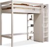 Kindereinzelbett 90×200 cm aus Spanplatte und Massivholz mit Kleiderschrank, weiß Bild 5