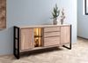 Sideboard Akazie / Altholz 200x40x90 natur lackiert DENVER #112 Bild 3