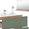 Badmöbel-Set Izan Goldkraft Eiche/Grün 3 Teile mit Spiegel Vicco Bild 5