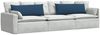 vidaXL Sofakissen 2 pcs Blau 120 x 40 cm Stoff 42013790 Bild 3