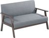 2-Sitzer Polstersofa Kinda 121x69x75 cm Grau [en. casa] Bild 3