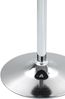 2in1 Stehtisch Höhenverstellbar Ø 60cm CHERI - 106cm Hoch, Metall Gestell | Bistrotisch Gastro Bartisch Rund Wetterfest Outdoor Indoor Camping Bistrotisch Balkonmöbel, Schwarz-Silber Bild 3