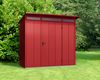 Hörmann Ecostar Metall-Gerätehaus Elegant mit Pultdach Typ 1, 108x238 cm , purpurrot, 2,6 m²,1-flüglige Tür Bild 2