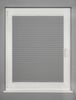 ondeco Plissee Thermo für Fenster innen, Montage in Glasleiste mit Spannschuh, Sonnenschutz-Rollo, Lichtschutz und blickdicht, leichte Verdunkelung, Hellgrau, B): 51-60 cm, H): 101-150 cm Bild 4