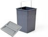 Hailo Inneneimer 1008879 dunkelgrau 15 Liter 230 x 220 x 350 mm mit Deckel Bild 3
