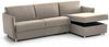 Dmora Schlafsofa mit Halbinsel Sumirago, Verwandelbares Ecksofa für das Wohnzimmer, gepolstert, abnehmbar, 100 % Made in Italy, 260x160 h90 cm, Taube Bild 5