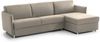 Dmora Schlafsofa mit Halbinsel Sumirago, Verwandelbares Ecksofa für das Wohnzimmer, gepolstert, abnehmbar, 100 % Made in Italy, 260x160 h90 cm, Taube Bild 2