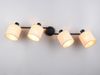 Deckenstrahler AIMEE 4-flammig mit Lampenschirmen aus Bast, Breite 87cm Bild 4