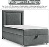 Best For Home Trinity K3 Einzelbett: Boxspringbett mit Bonnell-Federkern, Matratze und Stauraum Bild 4