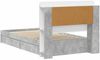 vidaXL Bettgestell mit Stauraum Betongrau 90x190 cm Holzwerkstoff 3433625 Bild 5