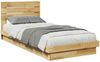 vidaXL Massivholzbett mit Kopfteil ohne Matratze 80x200 cm Eichenholz 3324140 Bild 5