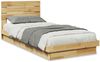 vidaXL Massivholzbett mit Kopfteil ohne Matratze 80x200 cm Eichenholz 3324140 Bild 2