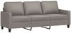 vidaXL 3-Sitzer-Sofa mit Hocker Taupe 180 cm Stoff 3201044 Bild 4