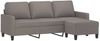 vidaXL 3-Sitzer-Sofa mit Hocker Taupe 180 cm Stoff 3201044 Bild 3