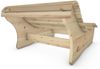 Relaxliege "Heiner" Gartenliege 120cm Zirbe Bild 5