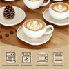 HOMELUX Espressotasse 12 Stück Kaffeetassen Set 120ml Mokkatassen Tassen Teetasse Weiß, 12-tlg, Keramik, Espresso Tasse für 6 Personen mit Untertassen Spülmaschinenfest Bild 4