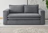 Sofa 2-Sitzer Pesaro in grau Cord 180 cm Bild 2