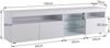 Merax Weißer moderner TV-Schrank, helles Panel, variable LED-Beleuchtung, Wohn- und Esszimmer 180cm Bild 4