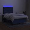 Boxspringbett mit Matratze & LED Stoff Blau 120x200 cm, Härtegrad: H2 [3135107] Bild 4