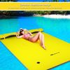 Schwimmender Teppich Schwimmmatte Wasserliege 270 x 180 x 3,5 cm Gelb/Blau-Gelb Bild 3