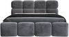 Polsterbett MONAKO 90x200 ohne Matratze mit Bettkasten und Lattenrost. Farbe: Anthracite 18 Bild 3