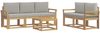 vidaXL Outdoor-Sofagarnitur 6 pcs Weiß und Hellgrau 59 x 59 x 37 cm 3387245 Bild 2