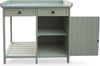 HABAU Pflanztisch mit Unterschrank und 2 Schubladen aus Holz, Grau, 98 x 48 x 95 cm Bild 4