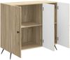 vidaXL Sideboard Sonoma-Eiche 89 x 34,5 x 80 cm Holzwerkstoff 895567 Bild 3