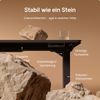 Desktronic HomePro Elektrisch höhenverstellbarer Schreibtisch 120x60cm Schwarz/Schwarz mit Memory-Funktion, Anti-Kollisions Technologie, USB-A und USB-C-Ladeanschlüssen Bild 4