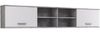 Wandregal >LUPO< in Betonoptik Lichtgrau/ Weiß - 206,4x39,3x25,1cm (BxHxT) Bild 3