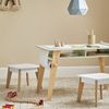SoBuy KMB92-GR Kindertisch mit 2 Hockern, MDF, Lackiert, Grün, 80 x 50 x 48 cm Bild 5