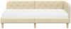 vidaXL Eckbettgestell Creme 100 x 200 cm Stoff 3394131 Bild 5